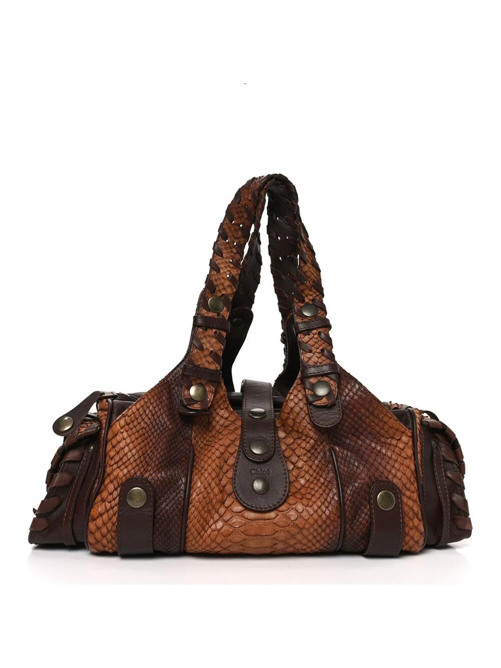 Chloe Snakeskin Silverado Shoulder Bag #283794C12B
